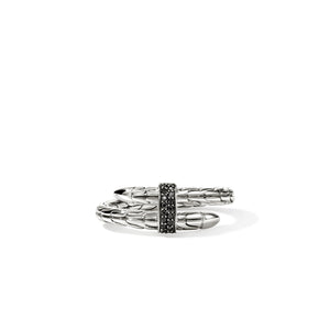 Black Sapphire Spear Ring