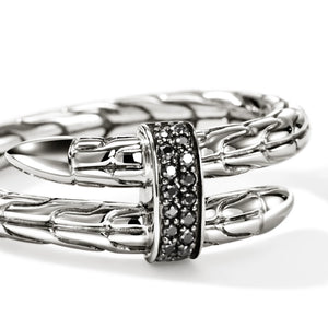 Black Sapphire Spear Ring
