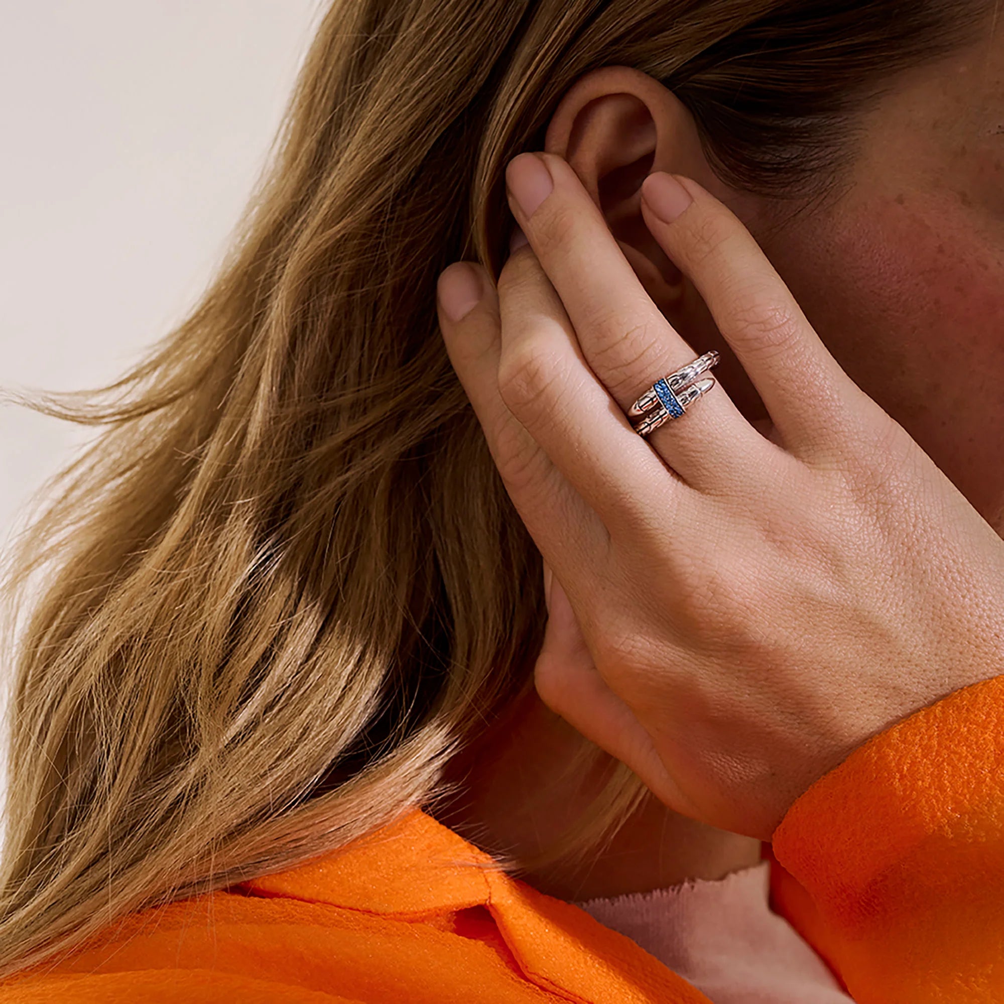 Blue Sapphire Spear Ring