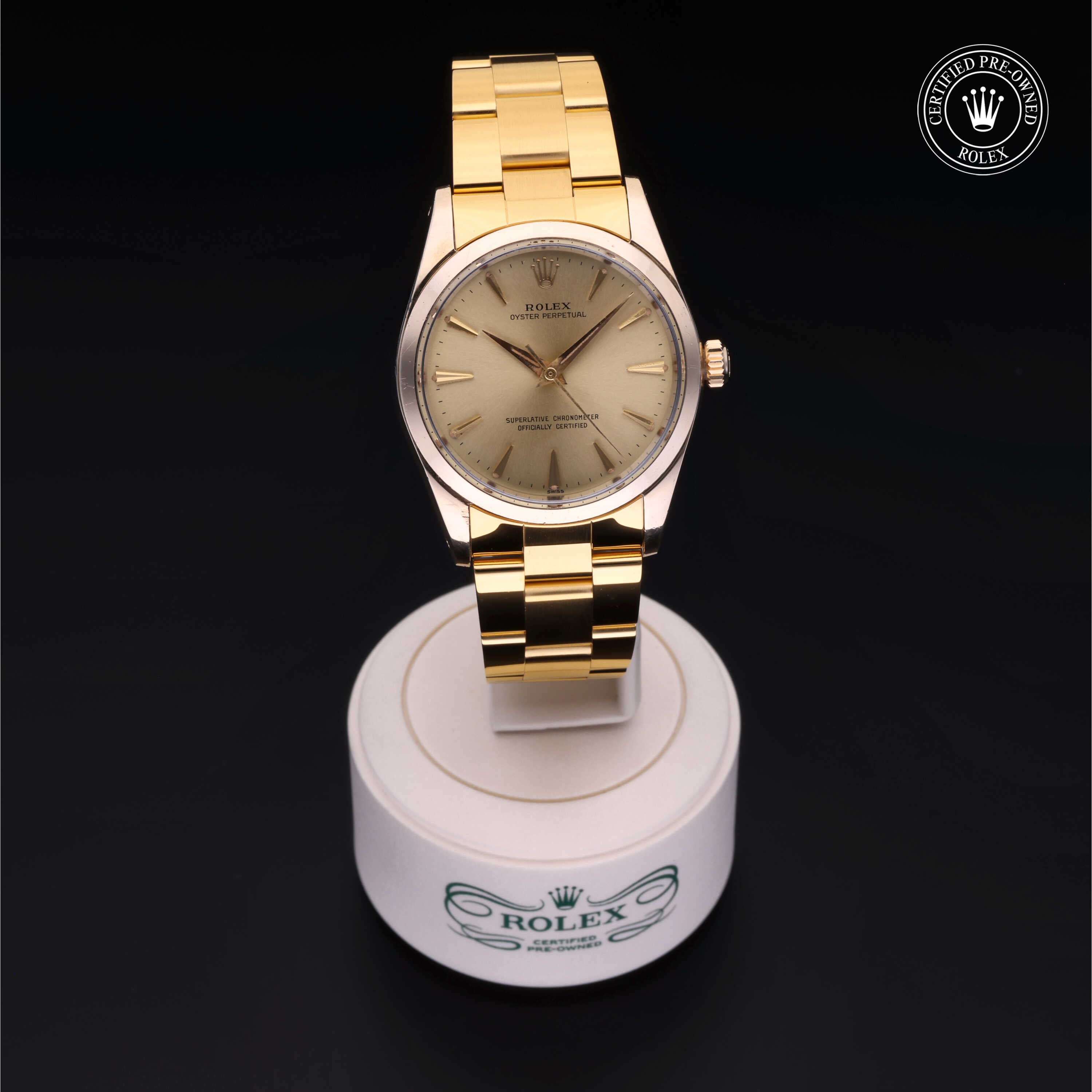 1960s Gold plated oyster perpetual Rolex The Rolex Oyster-Perpetual is a collector favorite, and this  main image 3
