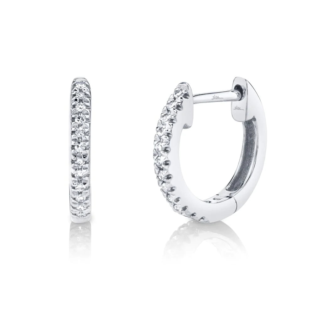 0.07ctw Diamond Huggie Earring