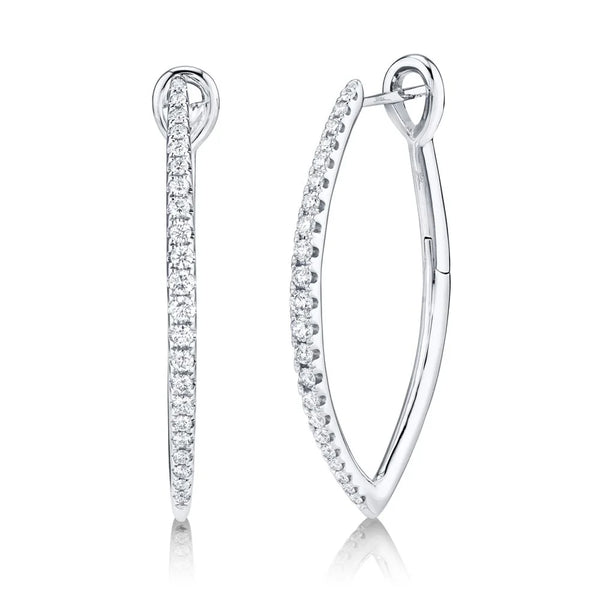 0.75ctw Diamond Hoop Earring