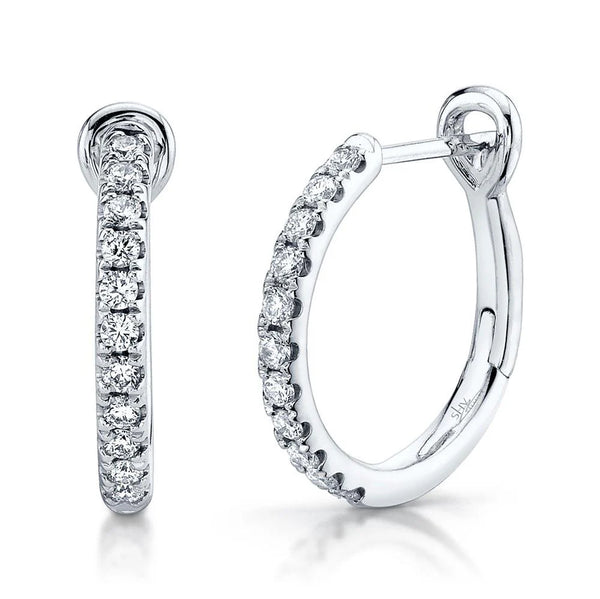 0.26ctw Diamond Hoop Earring