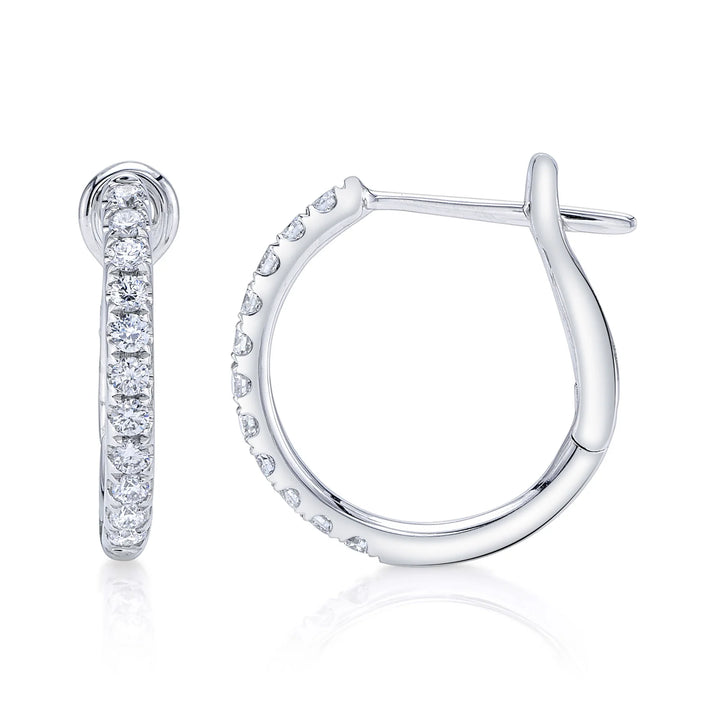 0.26ctw Diamond Hoop Earring