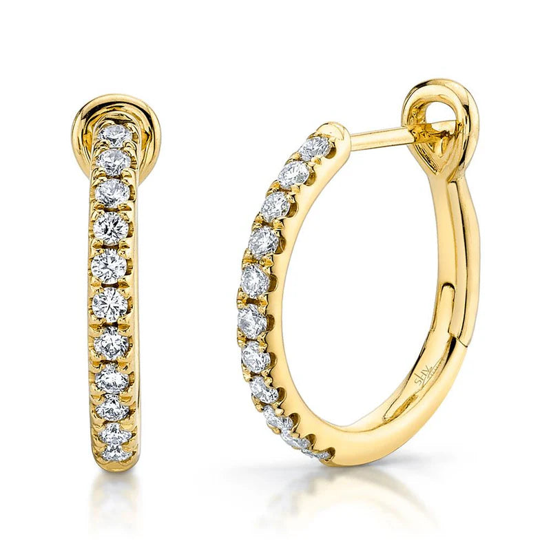 0.26ctw Diamond Hoop Earring