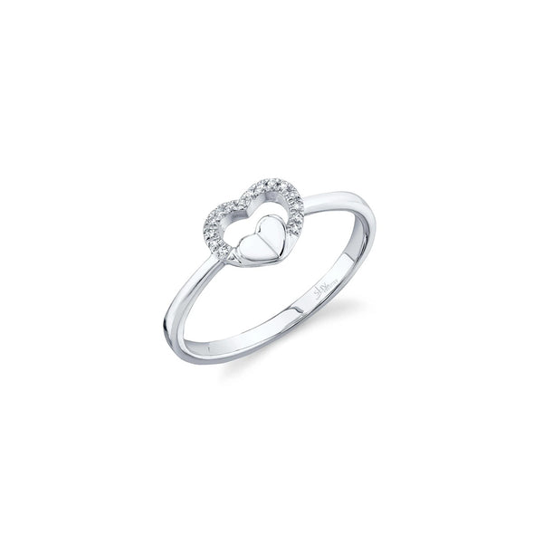 0.04ctw Diamond Heart Ring