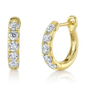 0.81ctw Diamond Huggie Earrings