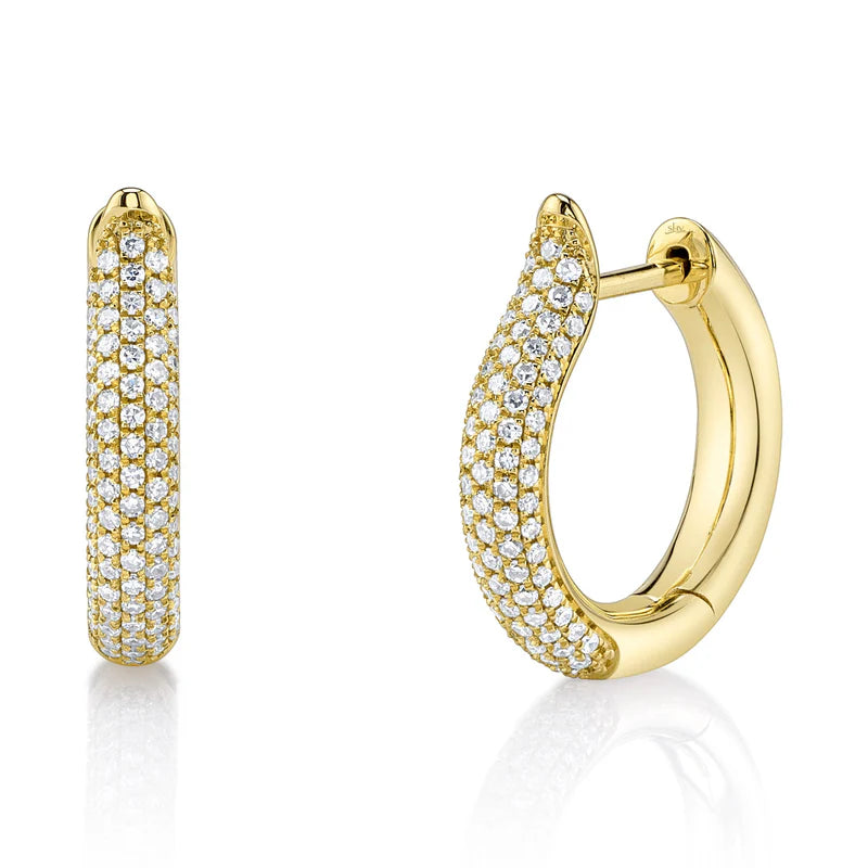 0.37ctw Diamond Hoop Earrings