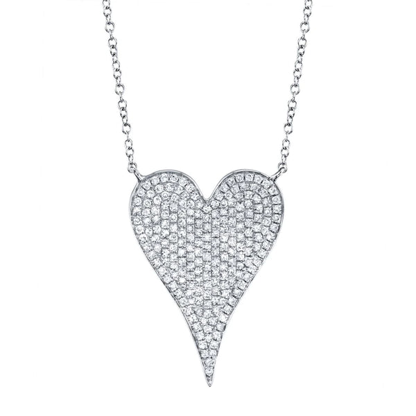 0.43ctw Diamond Heart Pendant Necklace