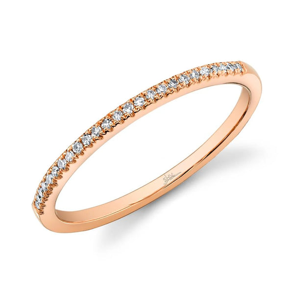 0.08ctw Rose Gold Diamond Band Ring