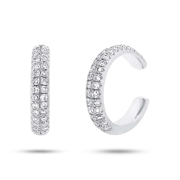0.21ctw Diamond Ear Cuff Earring