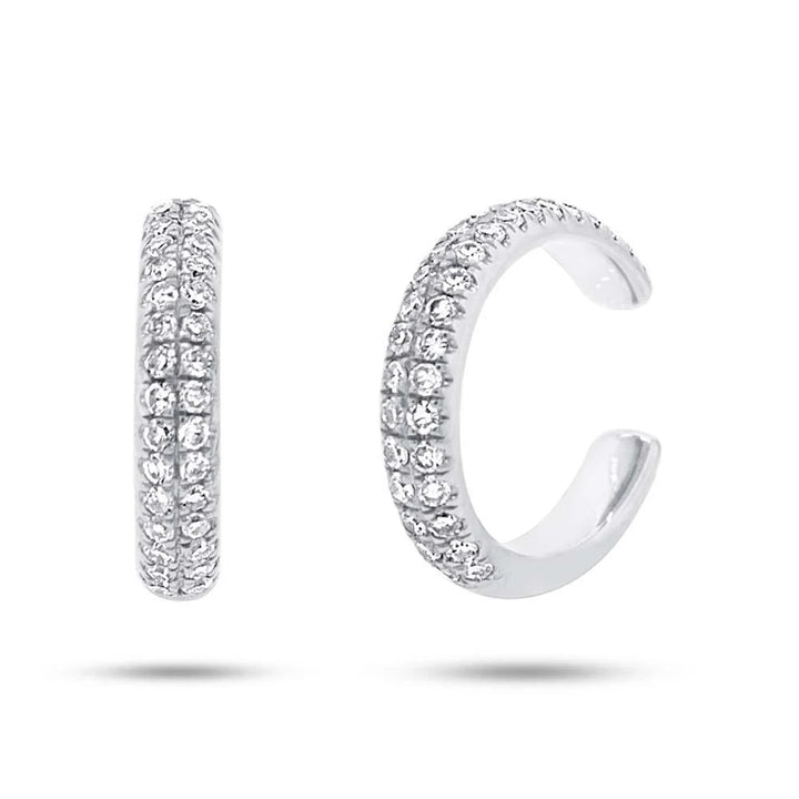 0.21ctw Diamond Ear Cuff Earring