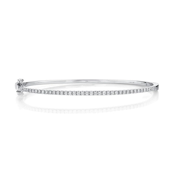 0.62ctw Diamond Bangle, White Gold