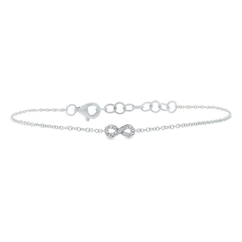 0.04ctw Diamond Infinity Bracelet