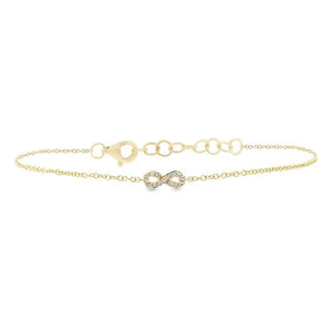 0.04ctw Diamond Infinity Bracelet