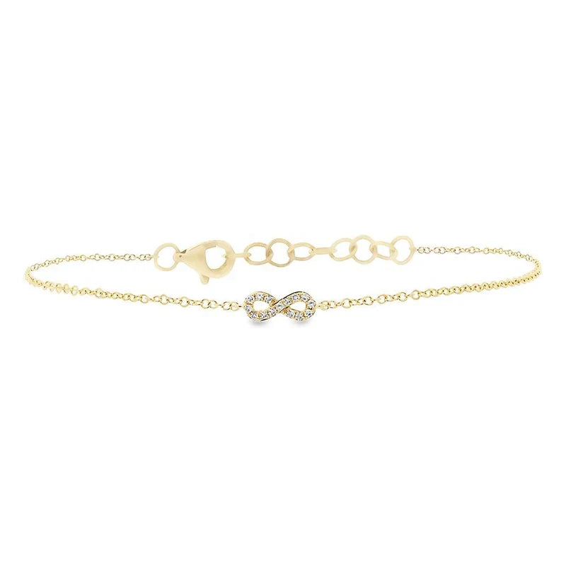 0.04ctw Diamond Infinity Bracelet