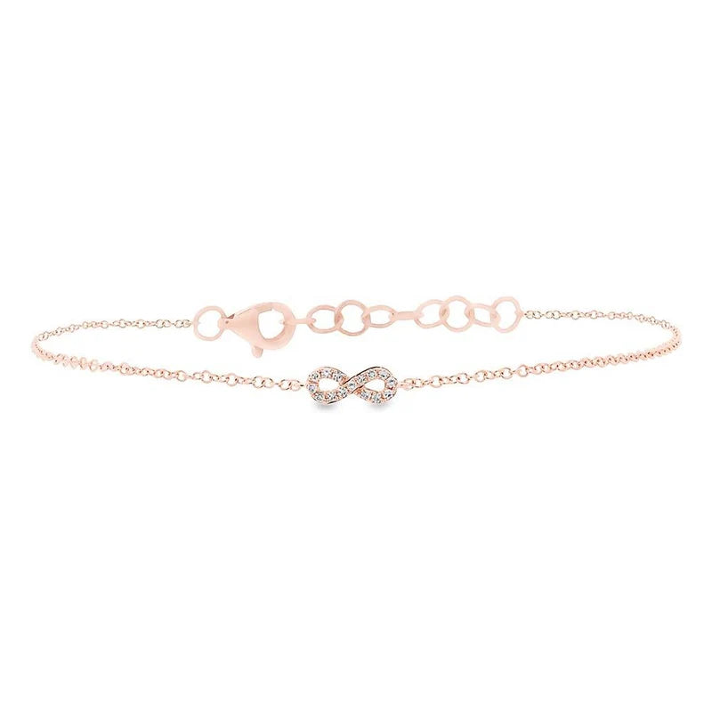 0.04ctw Diamond Infinity Bracelet