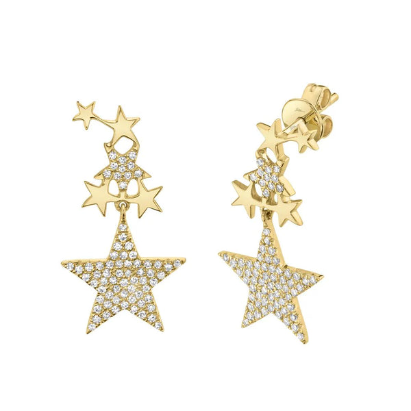 0.35ctw Diamond Star Earring