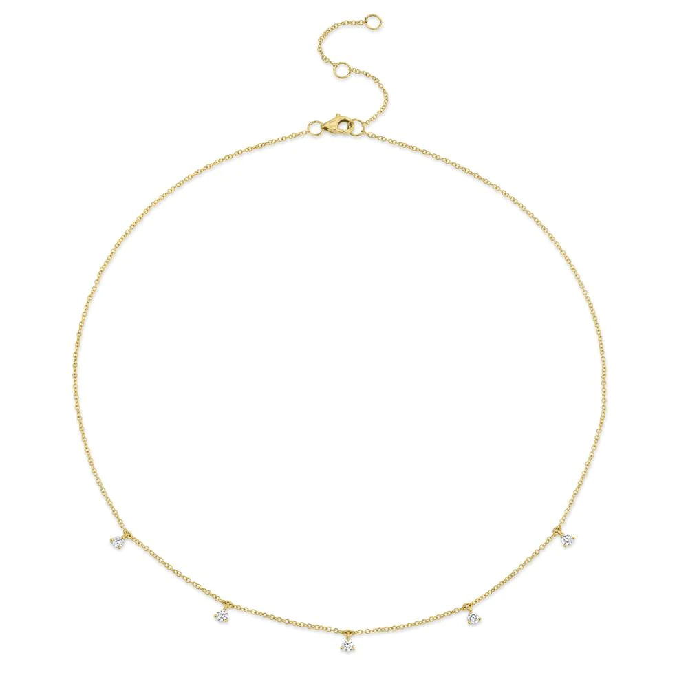 0.30ctw Diamond Station Necklace