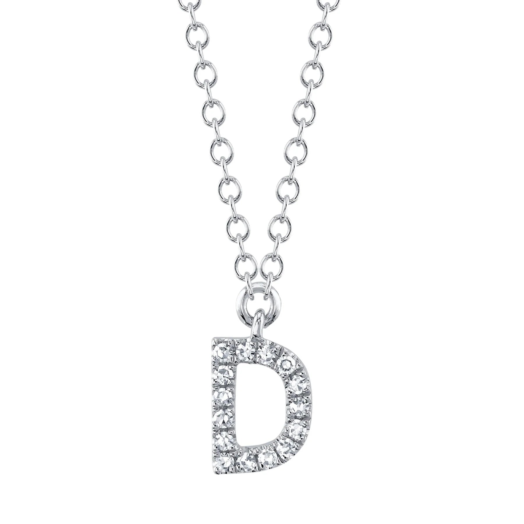 0.05ctw Diamond Necklace - Initial D