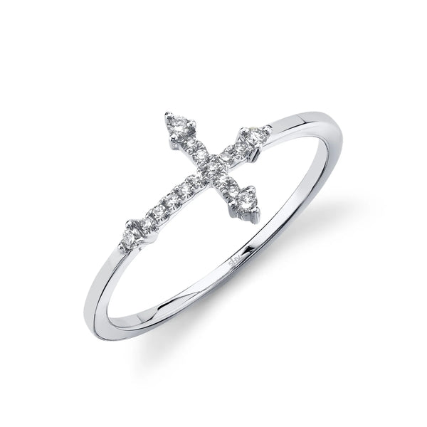 0.09ctw Diamond Cross Ring