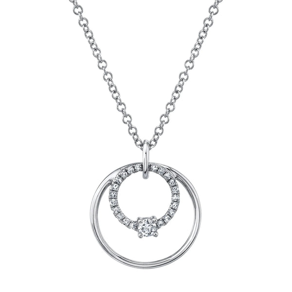 0.11ctw Diamond Circle Necklace