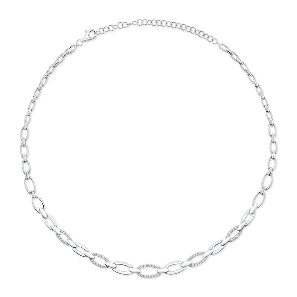 0.74ctw Diamond Link Necklace