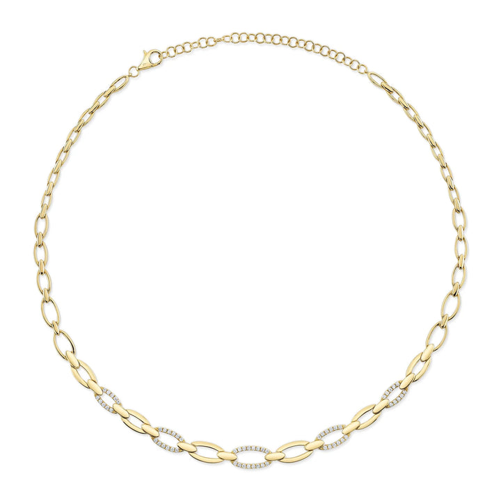 0.74ctw Diamond Link Necklace