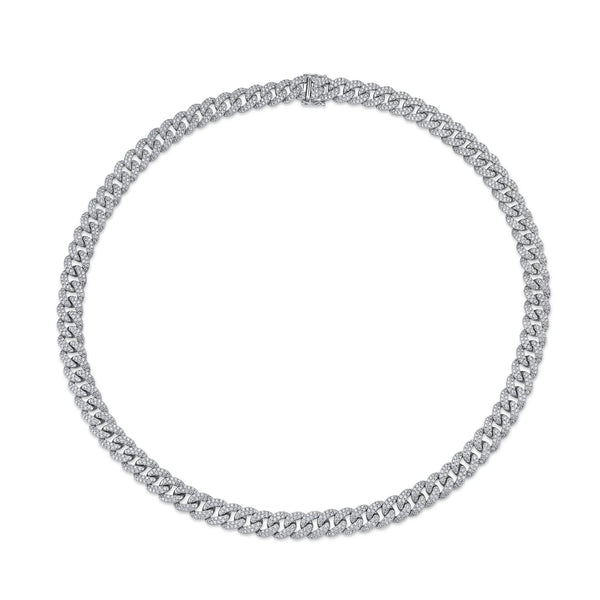 15.30ctw Diamond Pave Link Necklace
