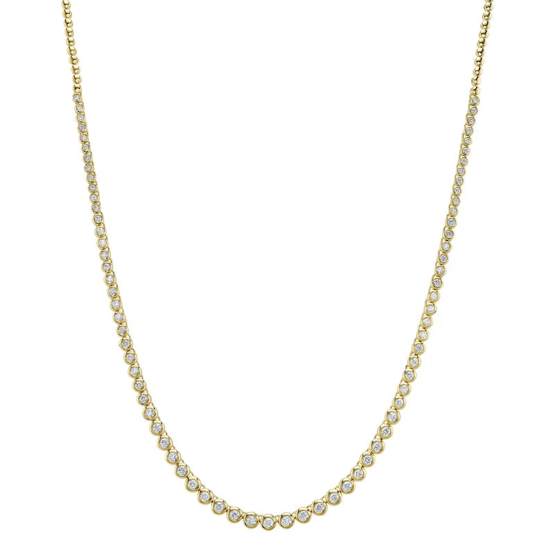 2.00ctw Diamond Bezel Tennis Necklace