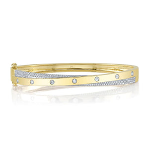0.57ctw Diamond Pave Bangle