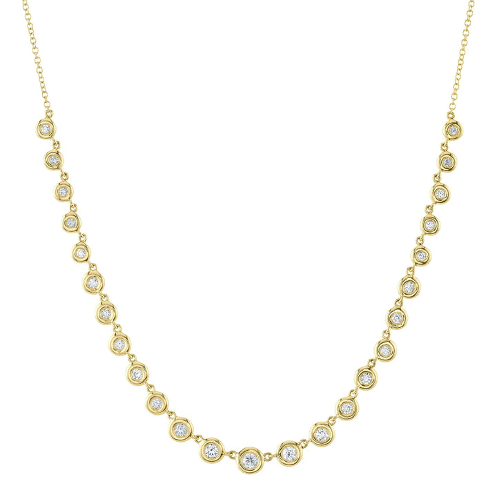 0.60ctw Diamond Bezel Necklace