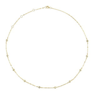 0.20ctw Diamonds By The Yard Necklace