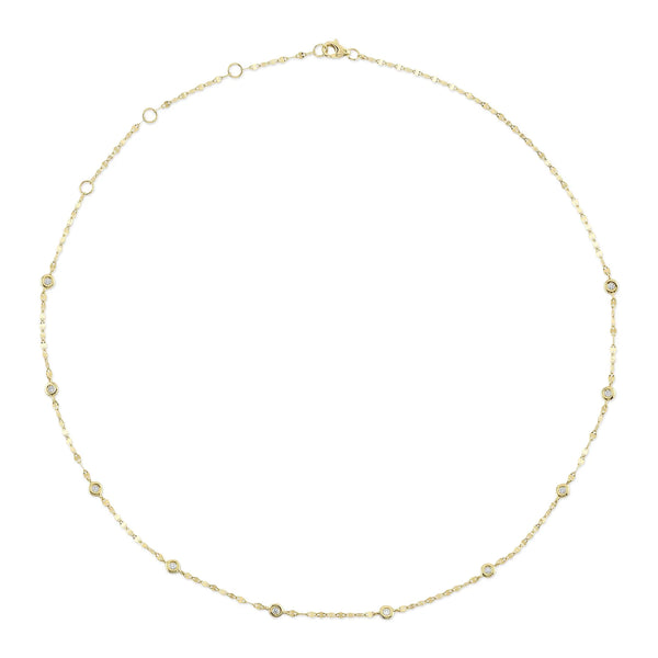 0.20ctw Diamonds By The Yard Necklace