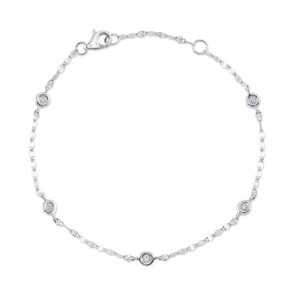 0.10ctw Diamonds By The Yard Chain Bracelet