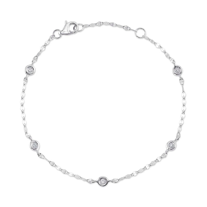 0.10ctw Diamonds By The Yard Chain Bracelet