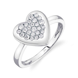 0.26ctw Diamond Heart Ring