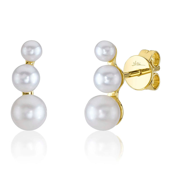 Cultured Pearl Stud Earring