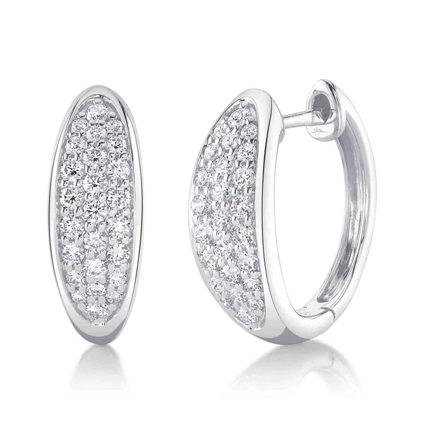 0.44ctw Diamond Hoop Earring