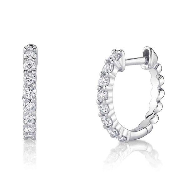 0.34ctw Diamond Huggie Earrings