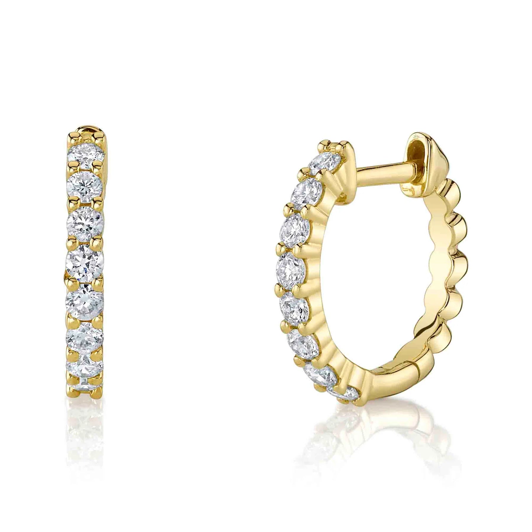 0.34ctw Diamond Huggie Earring
