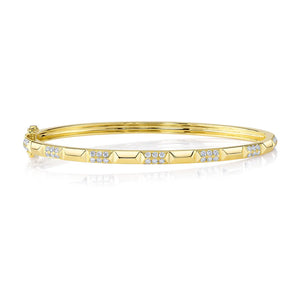 0.56ctw Diamond Geo Cut Bangle