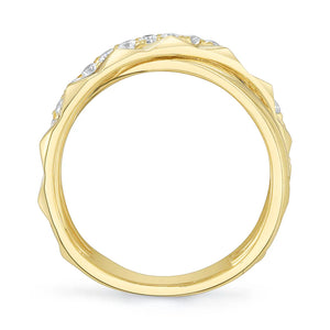 0.48ctw Diamond Bridge Geo Cut Ring