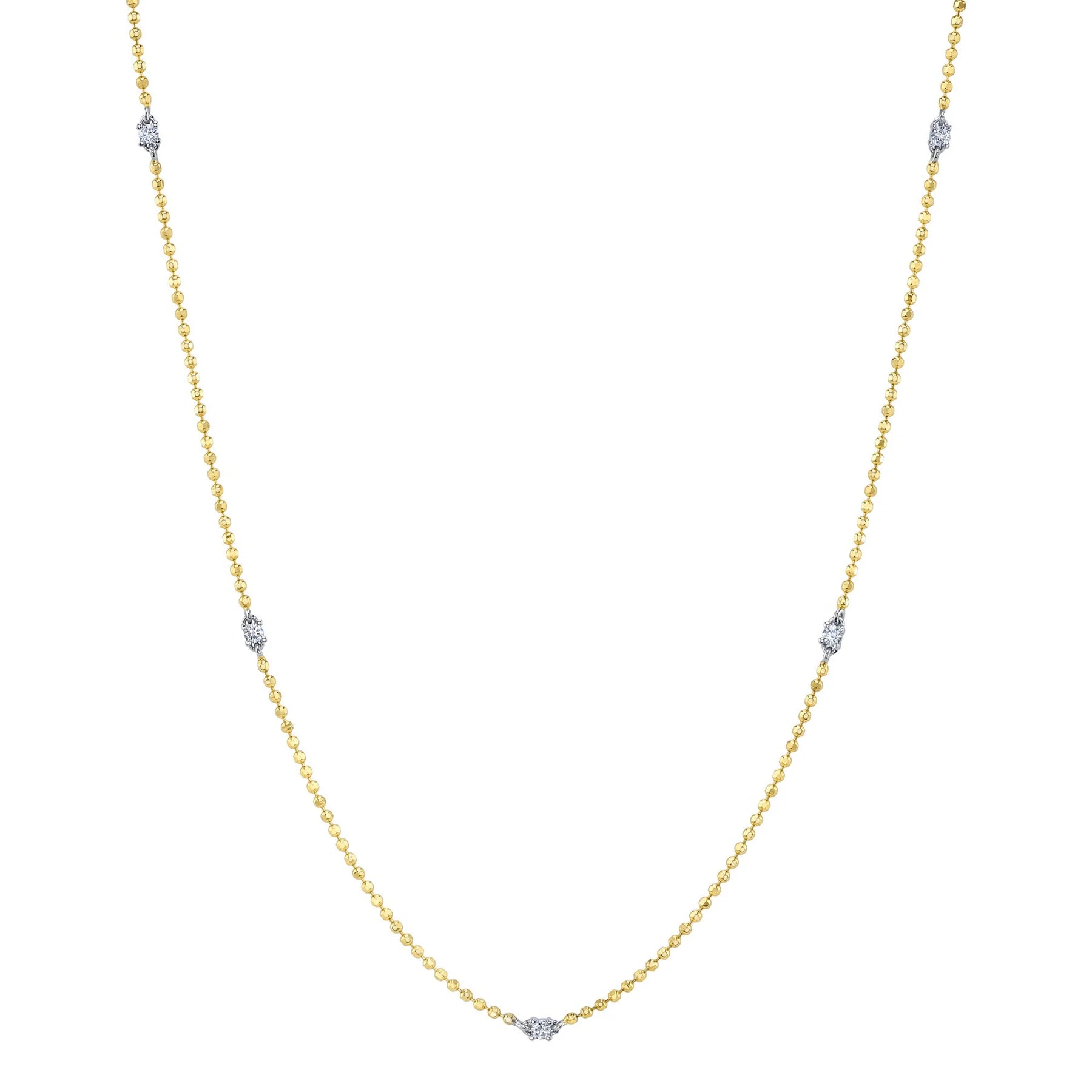 0.13ctw Diamonds By The Yard Necklace
