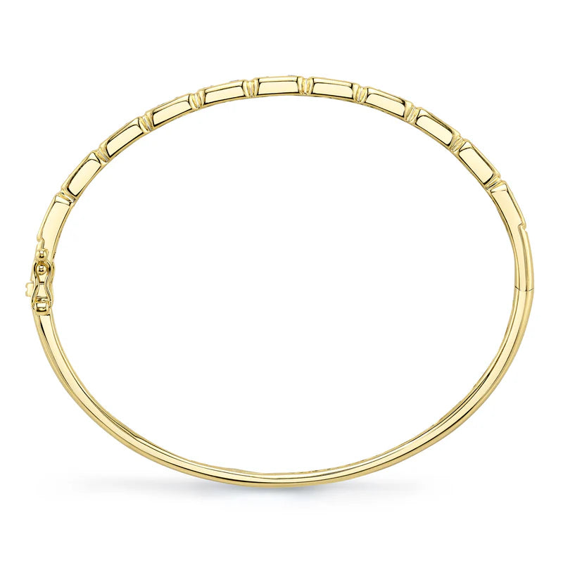 0.65ctw Diamond Baguette Bangle
