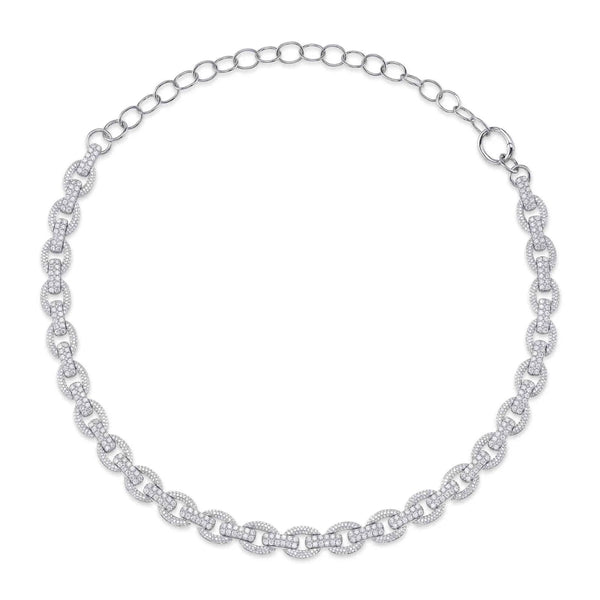 6.77ctw Diamond Link Necklace