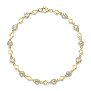 0.78ctw Diamond Geo Cut Bracelet