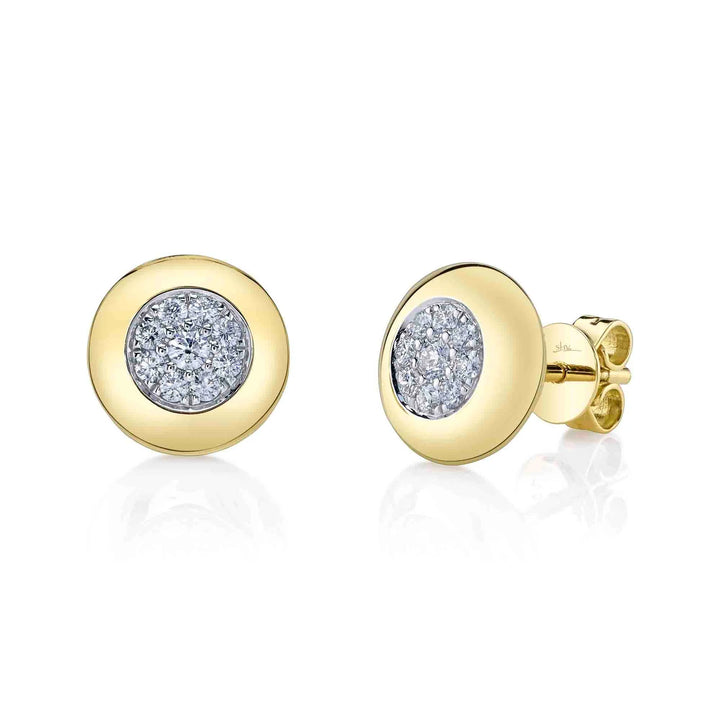 0.28ctw Diamond Circle Stud Earring