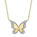 0.10ctw Diamond Butterfly Necklace