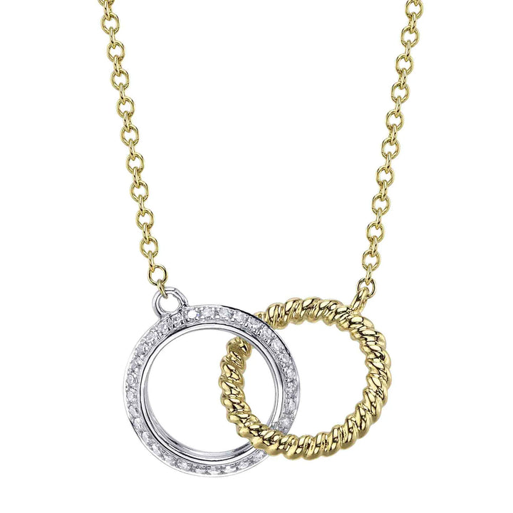 0.14ct Diamond Circle Necklace